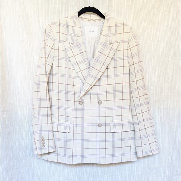 Aritzia Wilfred Destiny Double-breasted with Shoulder Pads Blazer, size 6 - Picture 1 of 10